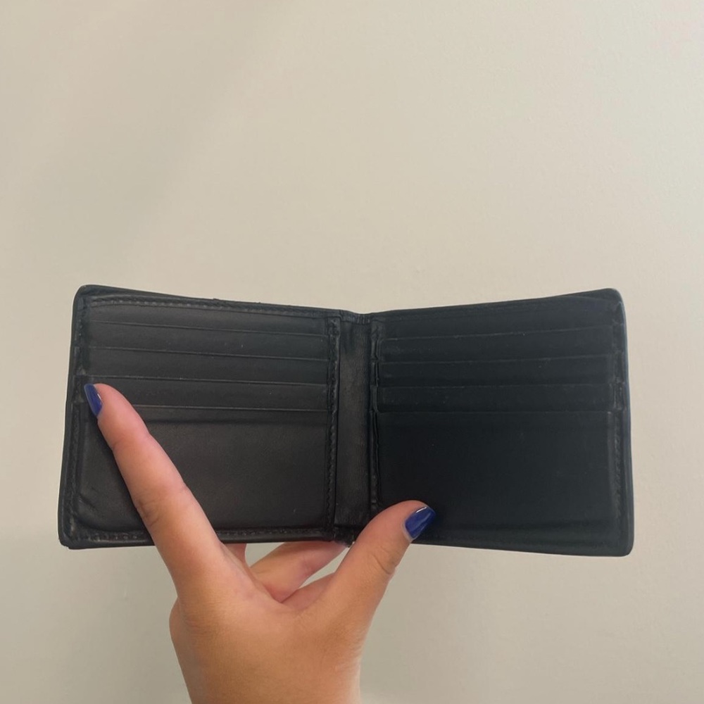 AUTHENTIC GUCCI Kingsnake Print GG Supreme Wallet, Black, GG Canvas. - Picture 3 of 4